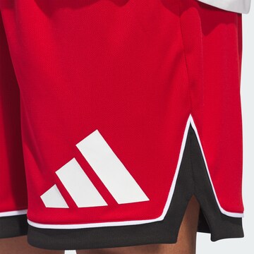 ADIDAS PERFORMANCE Loose fit Sports trousers 'Badge of Sport' in Red