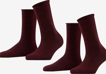 FALKE Socken 'Happy 2-Pack' in Rot: Vorderseite