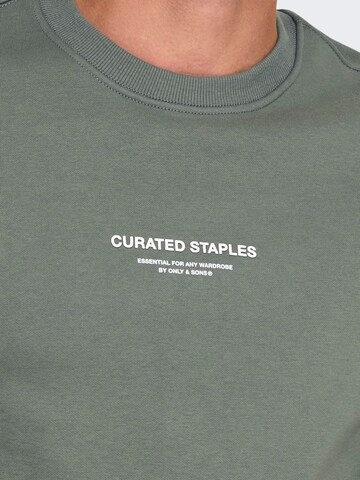 Only & Sons Sweatshirt 'ONSCurated' i grå