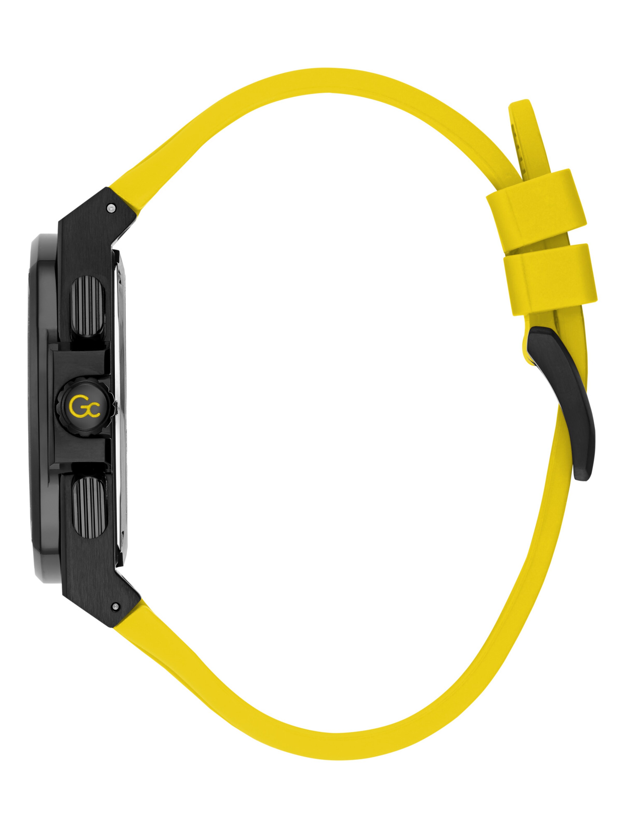 Orologio analogico 'Coussin Shape Racing' di Gc in giallo