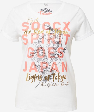 Soccx Shirt 'Glamour Artwork' in Beige / Grey / Pink / Black / Wool white, Item view