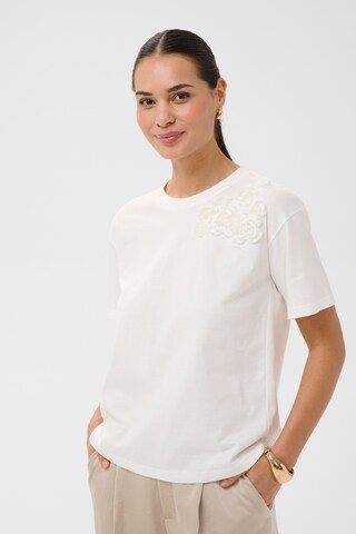 T-shirt 'KARosie' Kaffe en blanc : devant