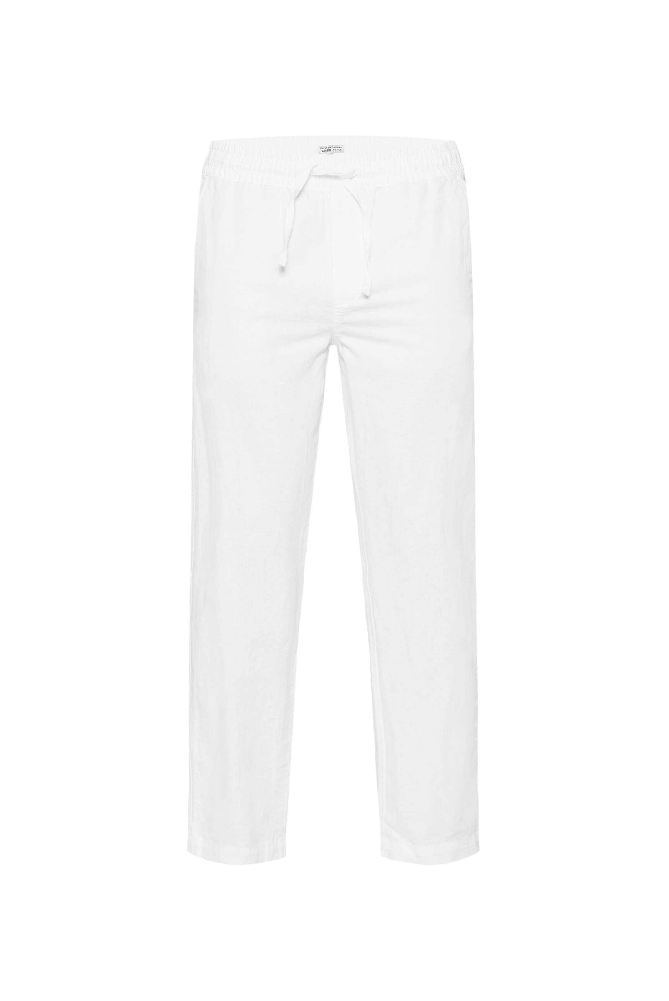 CMPD Regular Pants in White: front