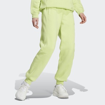 ADIDAS SPORTSWEAR Tapered Sporthose 'ALL SZN Fleece' in Grün