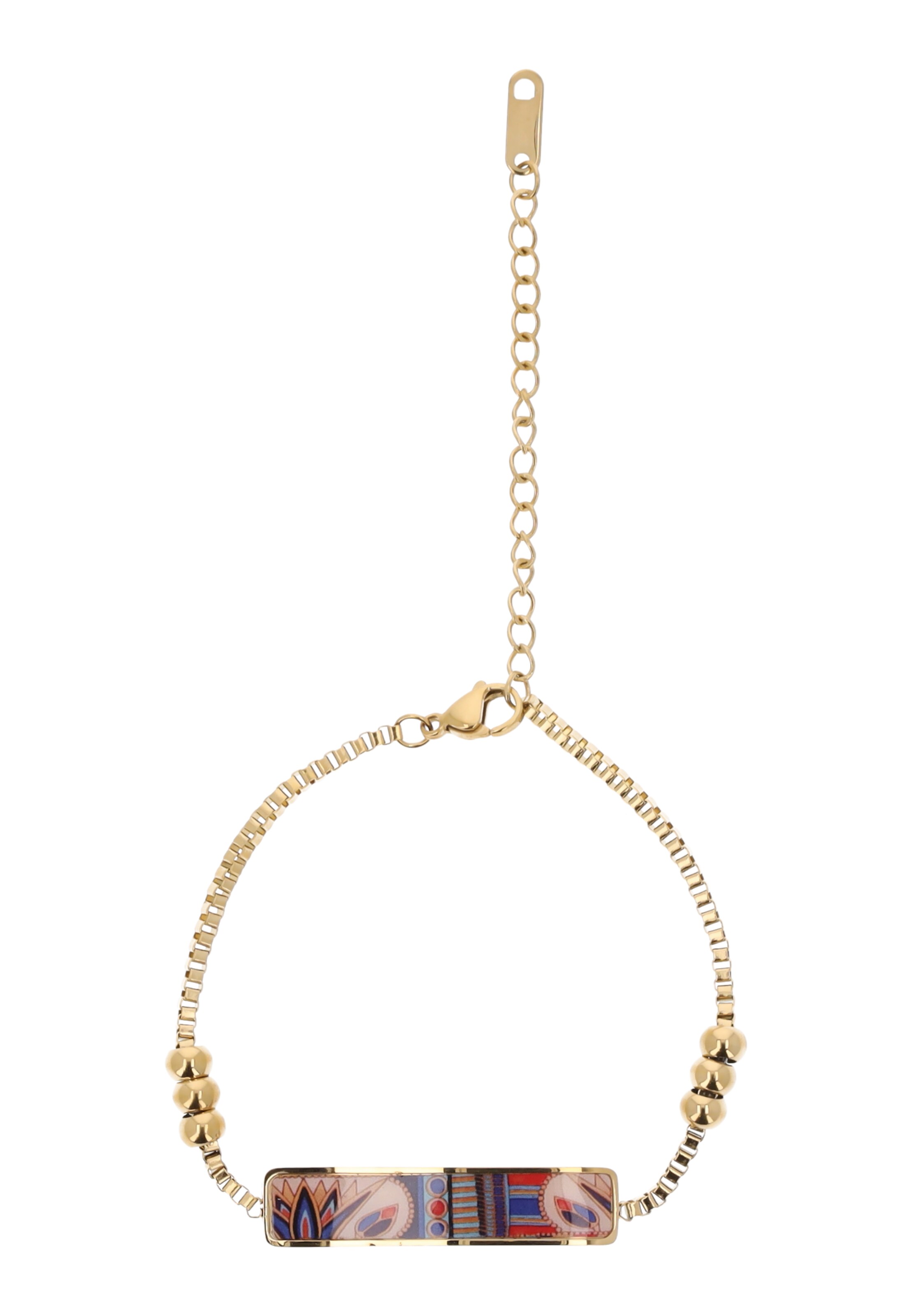 IZIA Bracelet en or / mélange de couleurs, Vue avec produit
