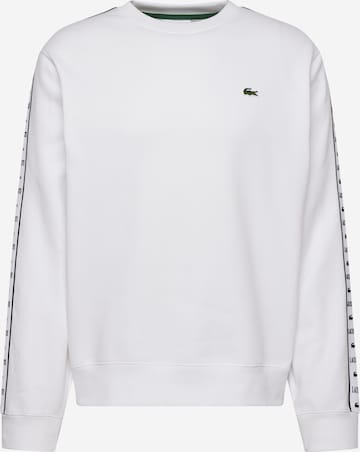 Sweat-shirt LACOSTE en blanc : devant