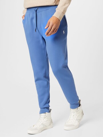 Polo Ralph Lauren Tapered Broek in Blauw: voorkant