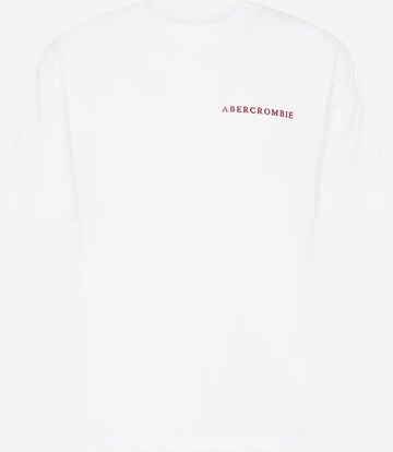 T-Shirt Abercrombie & Fitch en blanc : devant