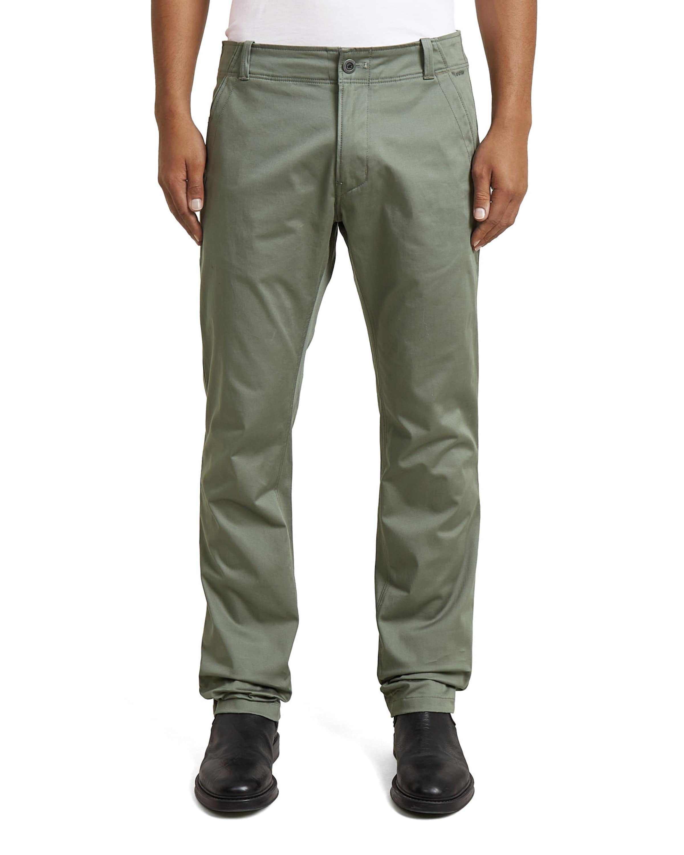 G-STAR Bootcut Chino 'Mosa Straight Chino' in Groen: voorkant