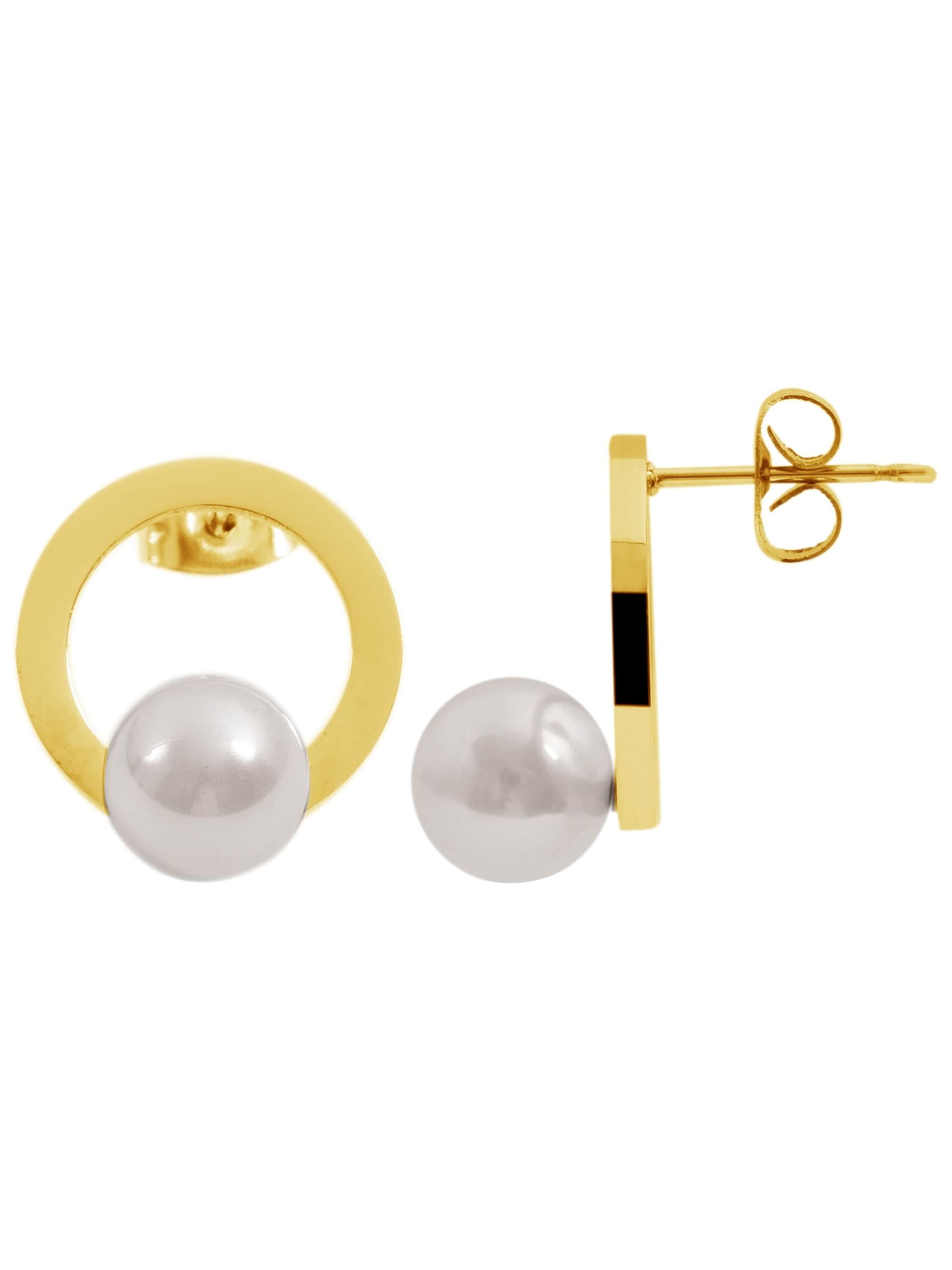 Akzent Earrings 'Cecilie, langlebig' in Gold