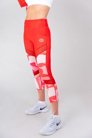 BIDI BADU Skinny Workout Pants in Red