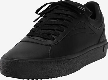 Pull&Bear Låg sneaker i svart: framsida