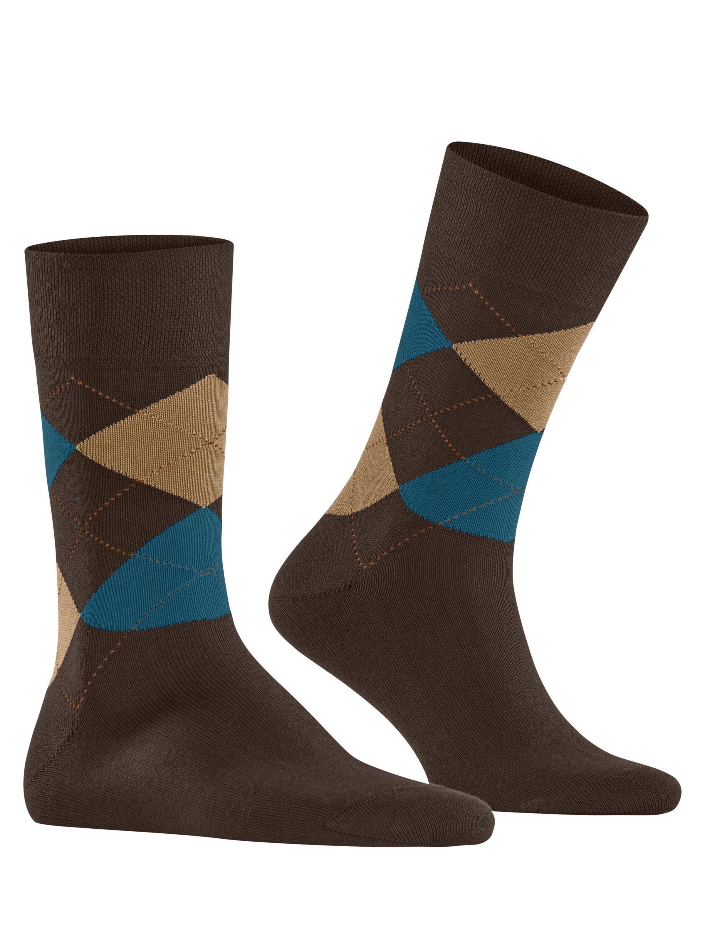 FALKE Socks 'Sensitive Argyle' in Brown