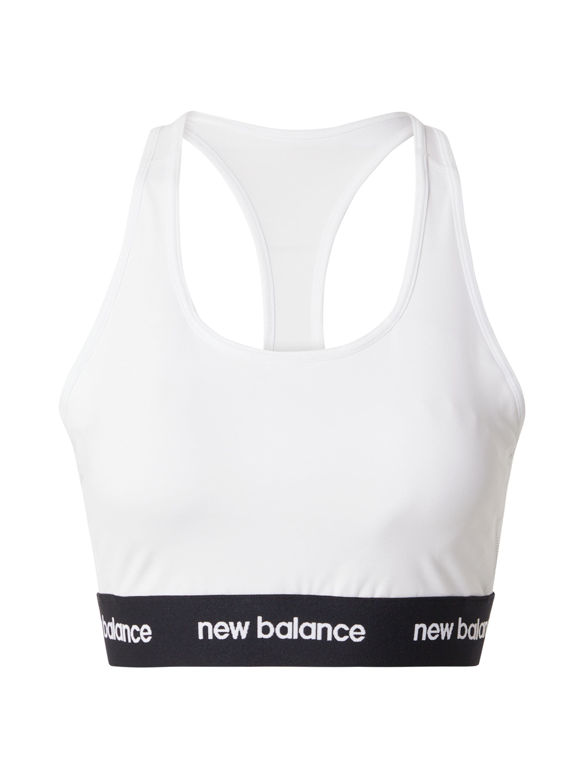 new balance Õlapaelteta topp Spordirinnahoidja, värv valge: eest vaates