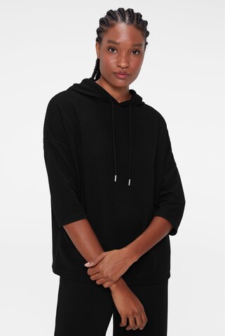 SENSES.THE LABEL Sweatshirt in Schwarz: Vorderseite
