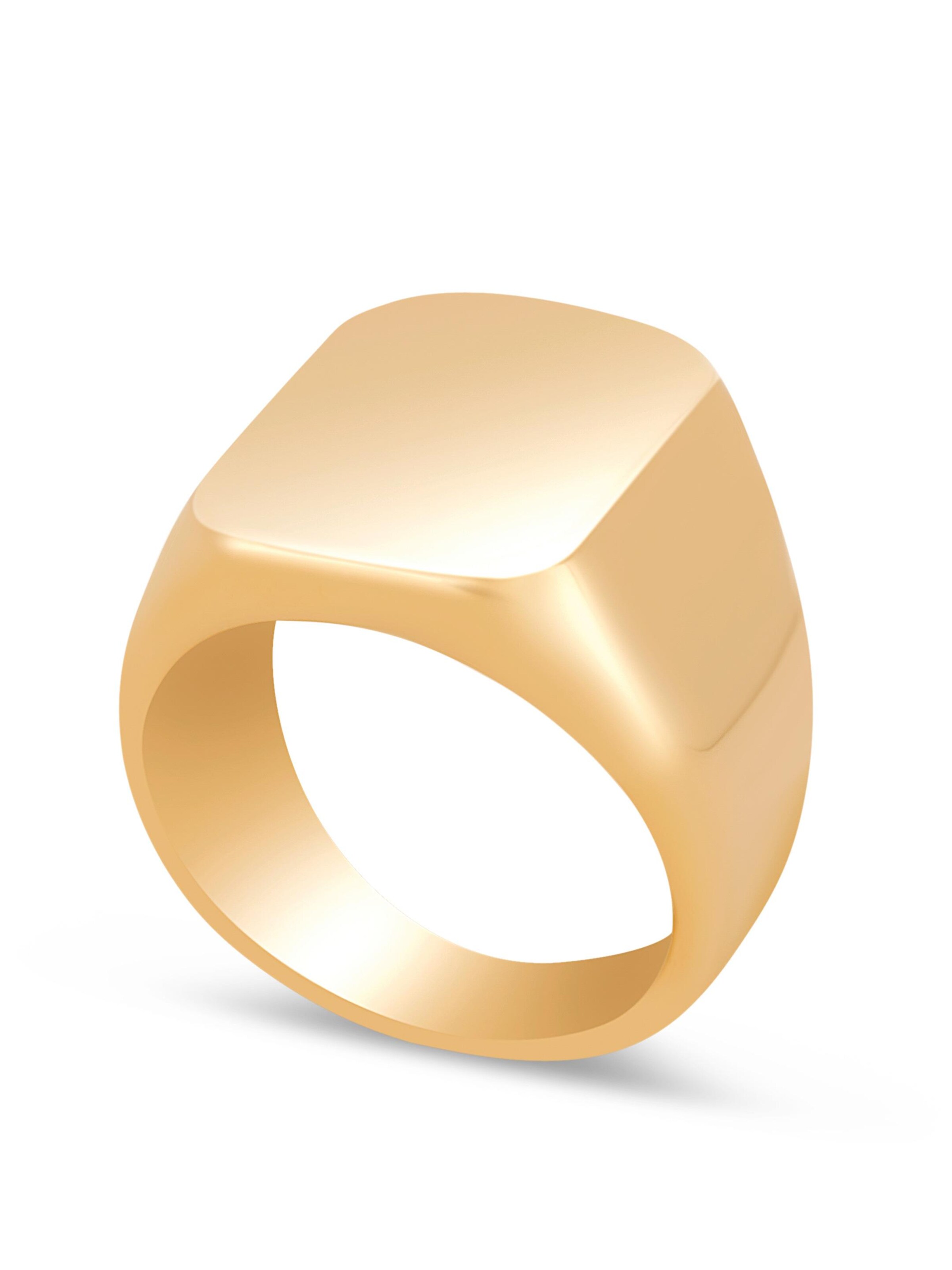 Akitsune Ring 'Iustitia' in Gold: front