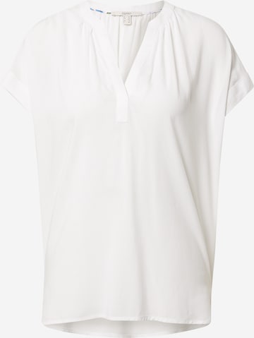 ESPRIT - Blusa en blanco: frente