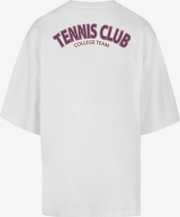 Merchcode T-Shirt 'College Club' in Weiß