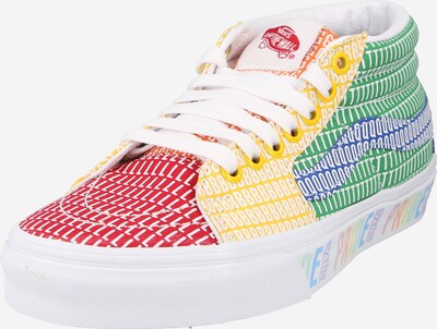 VANS Augstie brīvā laika apavi, krāsa - karaliski zils / citronkrāsas / gaiši zaļš / ugunssarkans / balts, Preces skats