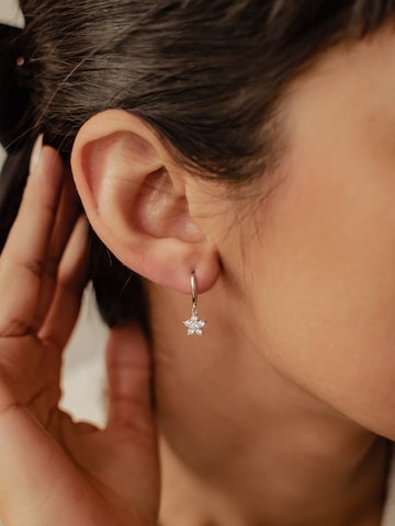 Hey Happiness Earrings 'Floweret' in Silver