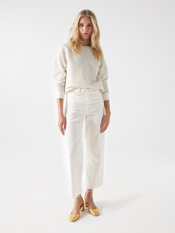 Pull-over Salsa Jeans en blanc