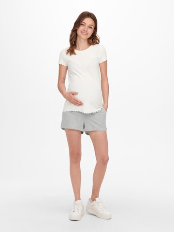 Only Maternity Regular Shorts 'Dreamer' in Grau: predná strana