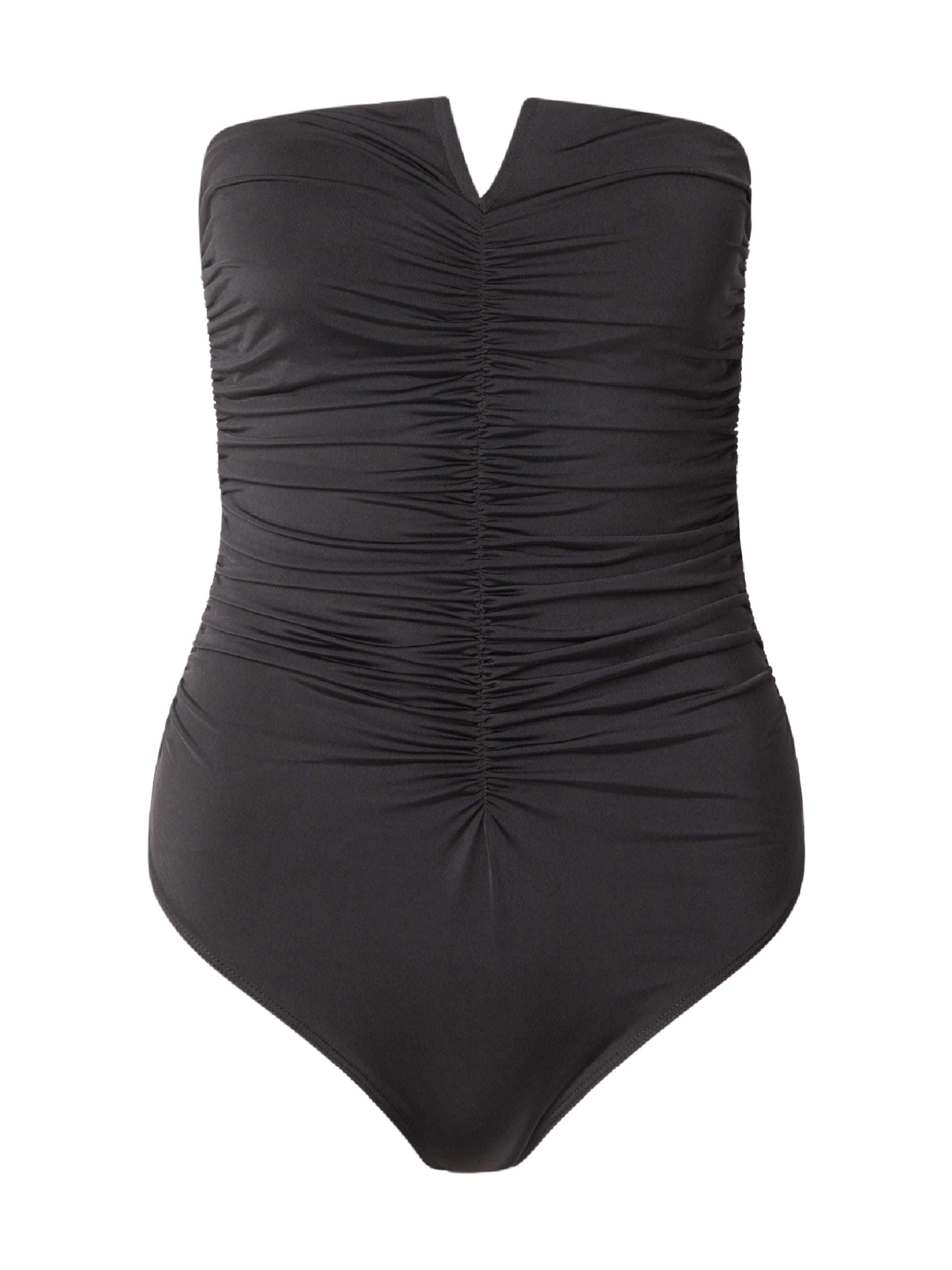 ABOUT YOU - Body camiseta 'Dilara' en negro: frente