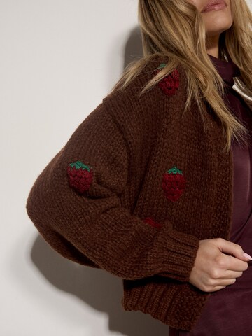 Cardigan bavarois ' ' Apricot en marron