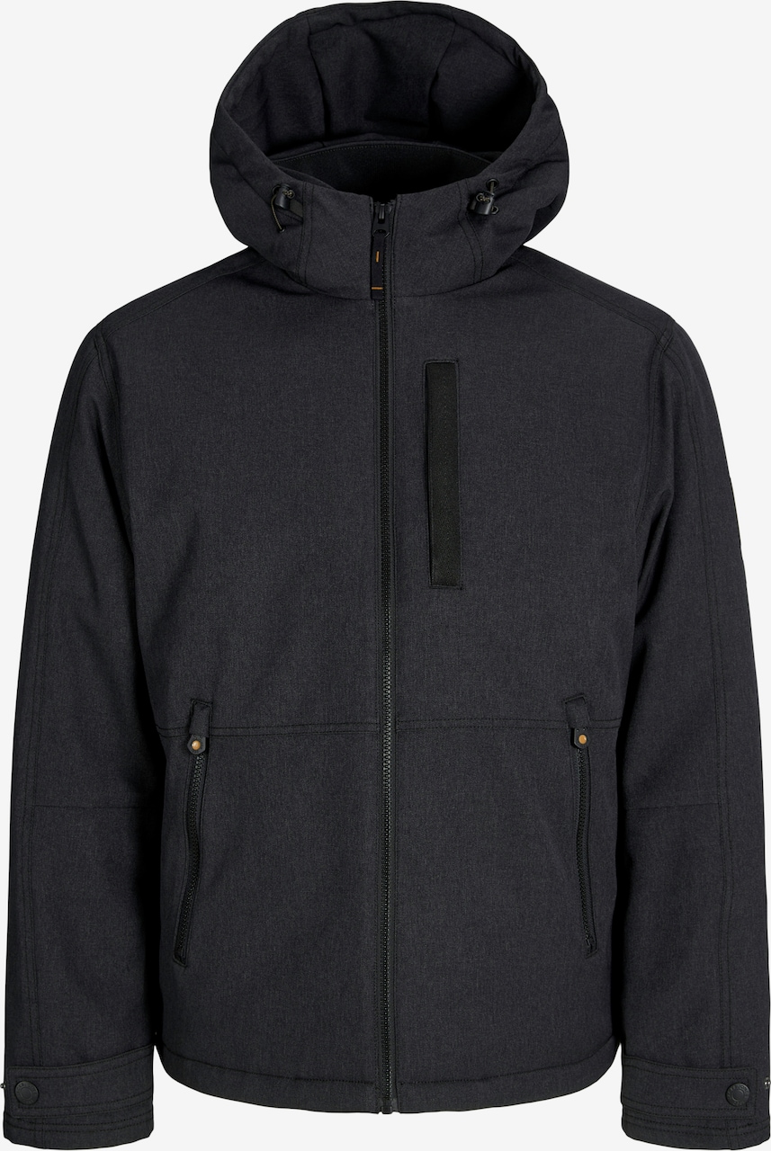 Geacă de primăvară-toamnă 'JJEParker' de la JACK & JONES pe negru: față