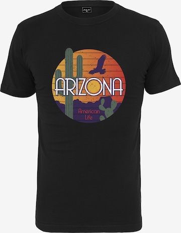 MT Men Shirt 'American Life Arizona' in Black: front