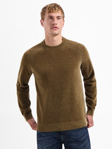 No Excess Trui in Bruin: voorkant