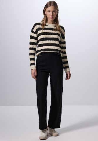 Street One Studio Strukturpullover in Weiß