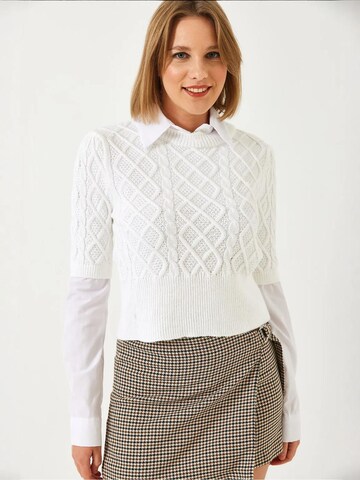 Pullover di Bianco Lucci in bianco: frontale