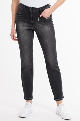 Recover Pants Slimfit Jeans 'ALEXA' in Zwart: voorkant