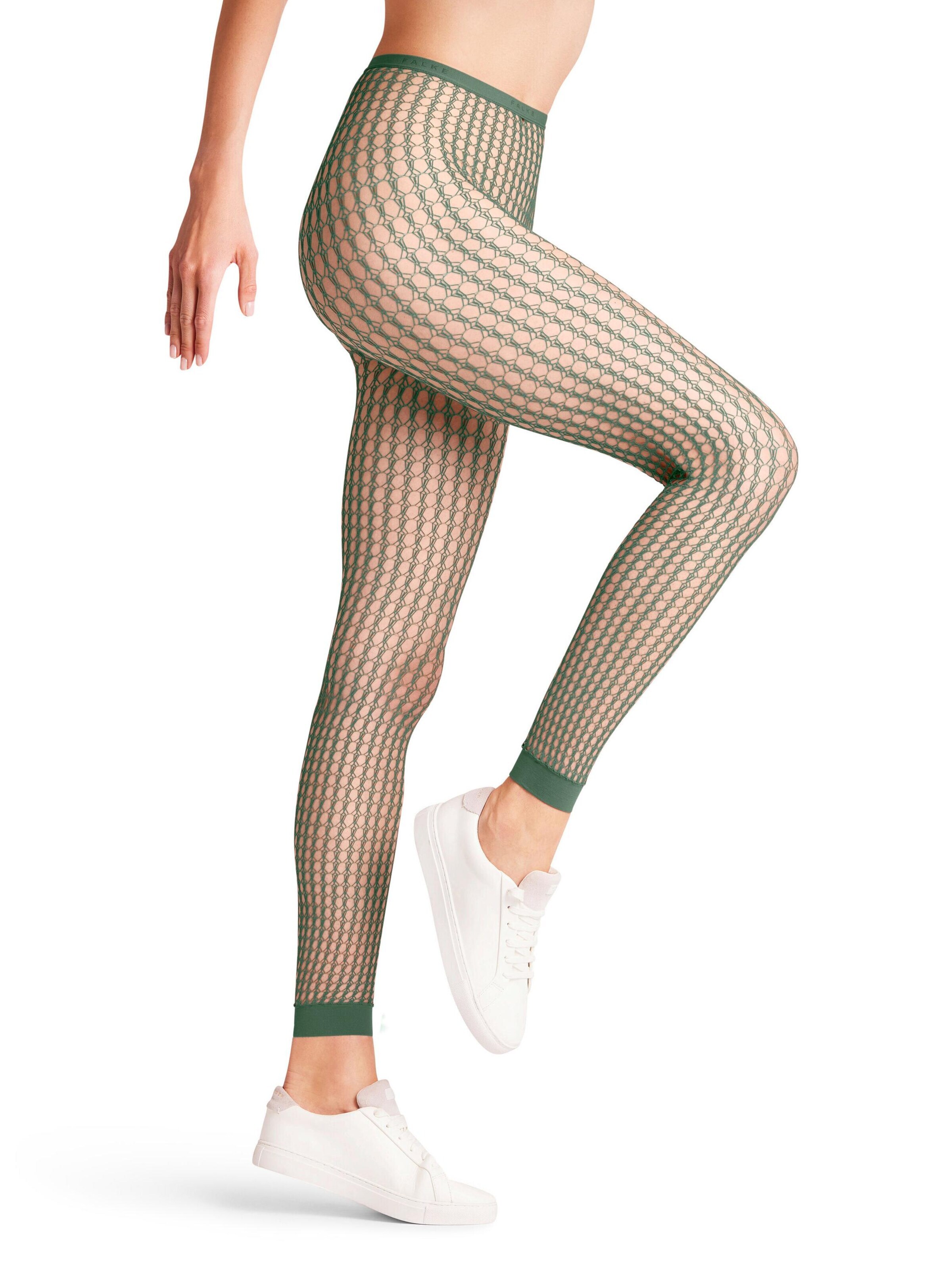 FALKE Skinny Leggings 'Wicker Game' in Green