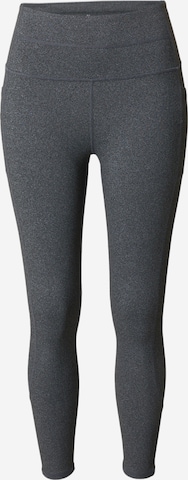 SKECHERS Skinny Sportbroek in Grijs: voorkant