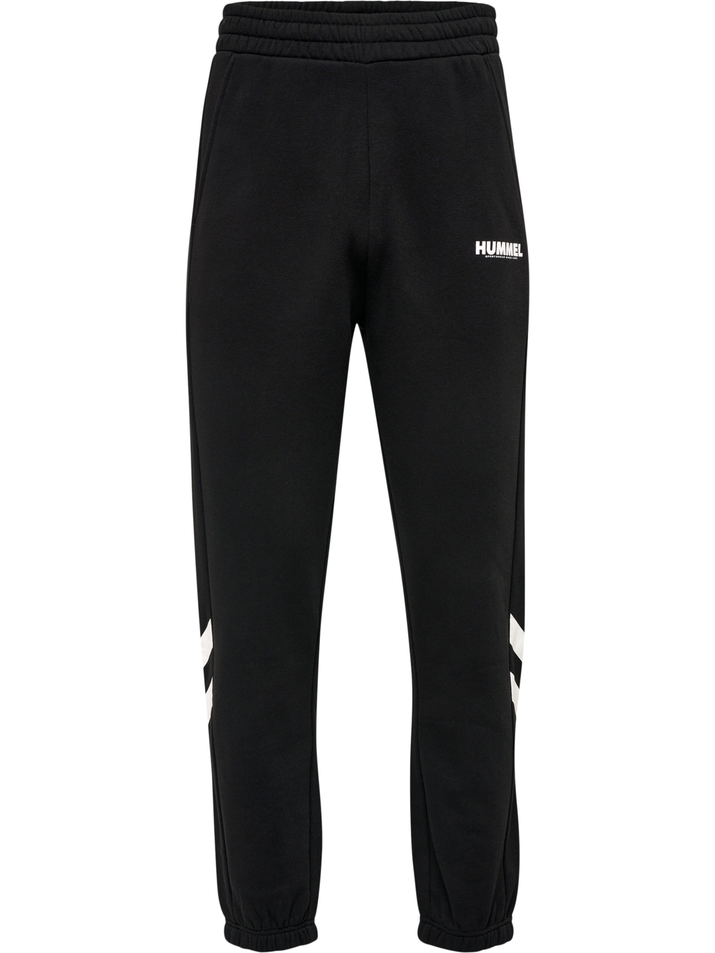Hummel Tapered Sportbroek 'Legacy' in Zwart: voorkant
