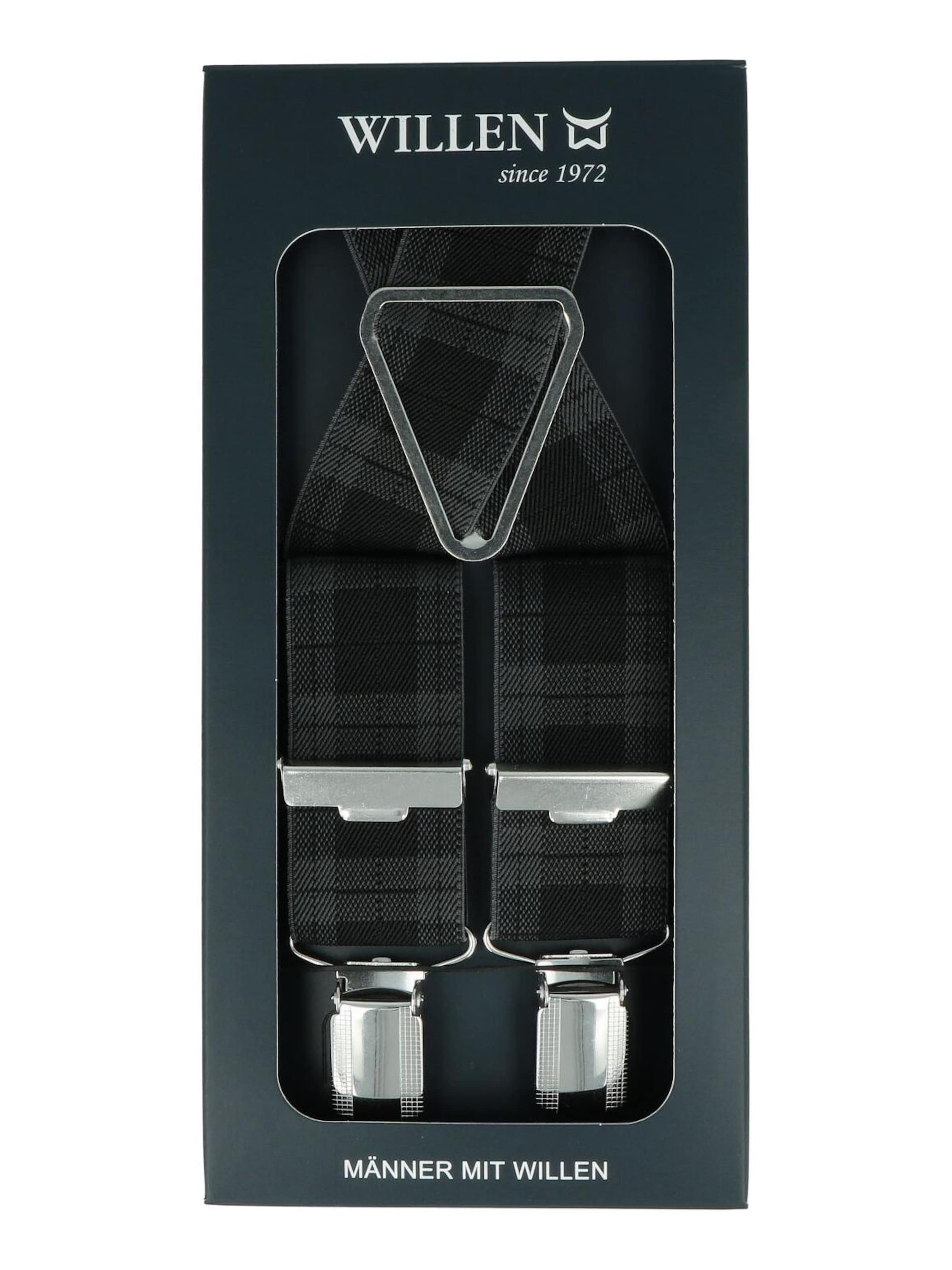 WILLEN Suspenders 'Karo' in Grey