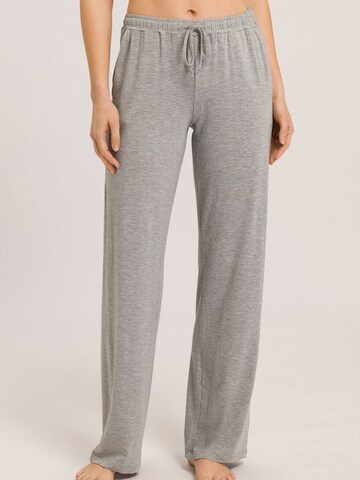 Hanro - Calças de pijama ' Natural Elegance ' em cinzento: frente