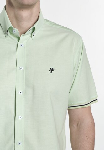 DENIM CULTURE - Ajuste regular Camisa 'GUIDO' en verde