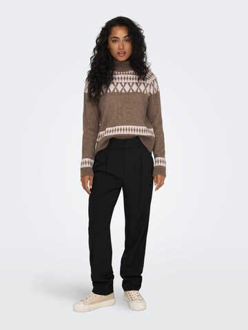 ONLY Sweater 'MATHILDA' in Brown