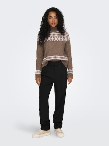 ONLY - Pullover 'MATHILDA' em castanho