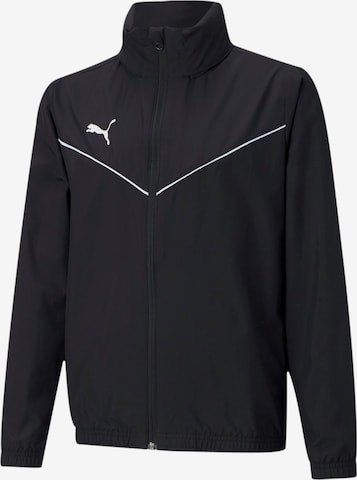 PUMA Athletic Jacket 'TeamRISE' in Black: front