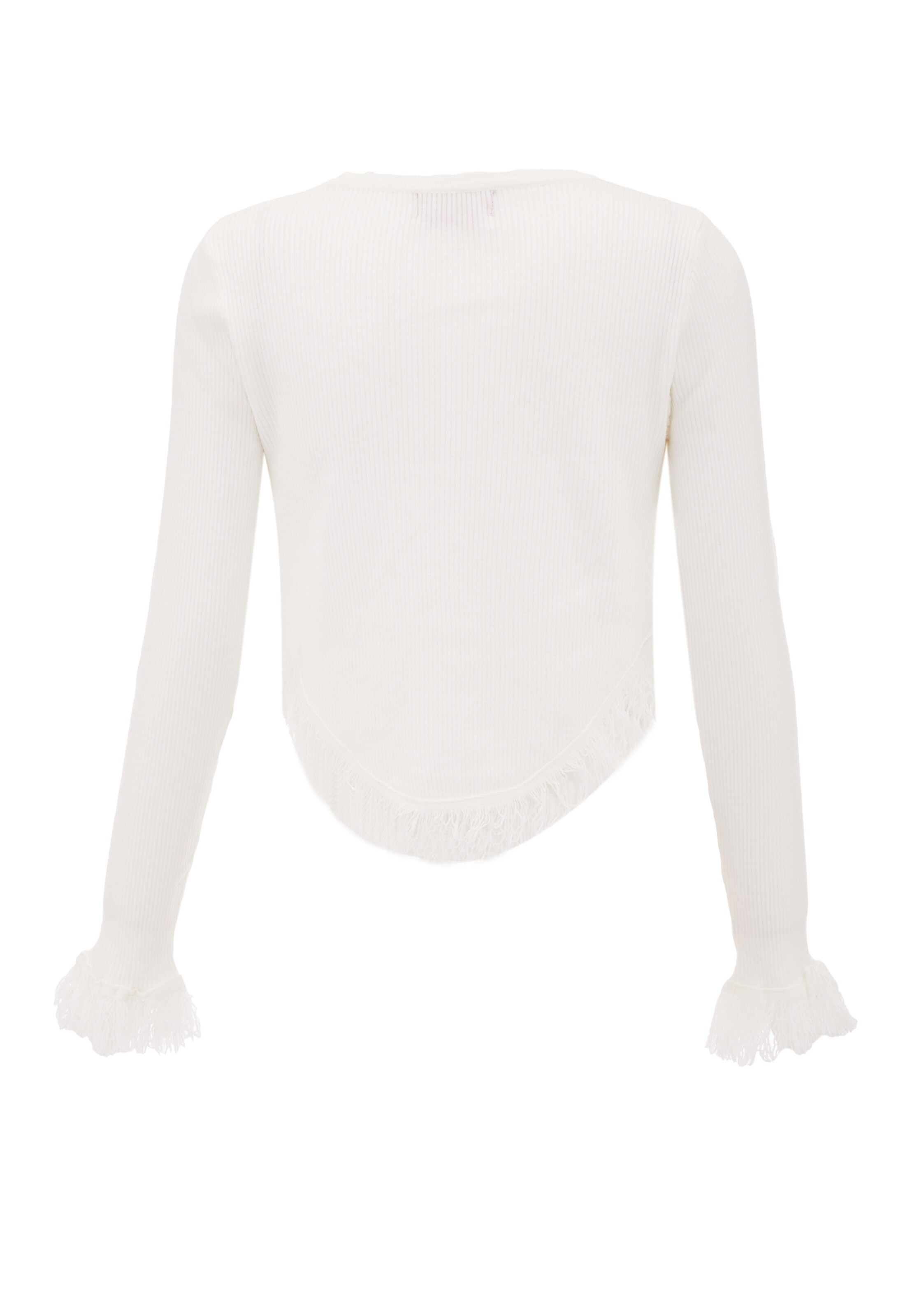 Pull-over swirly en blanc