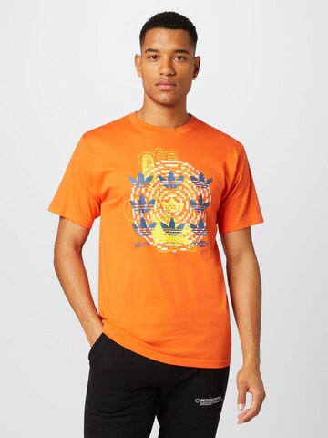 ADIDAS ORIGINALS Shirt 'Hypersport Multi Trefoil' in Orange: predná strana
