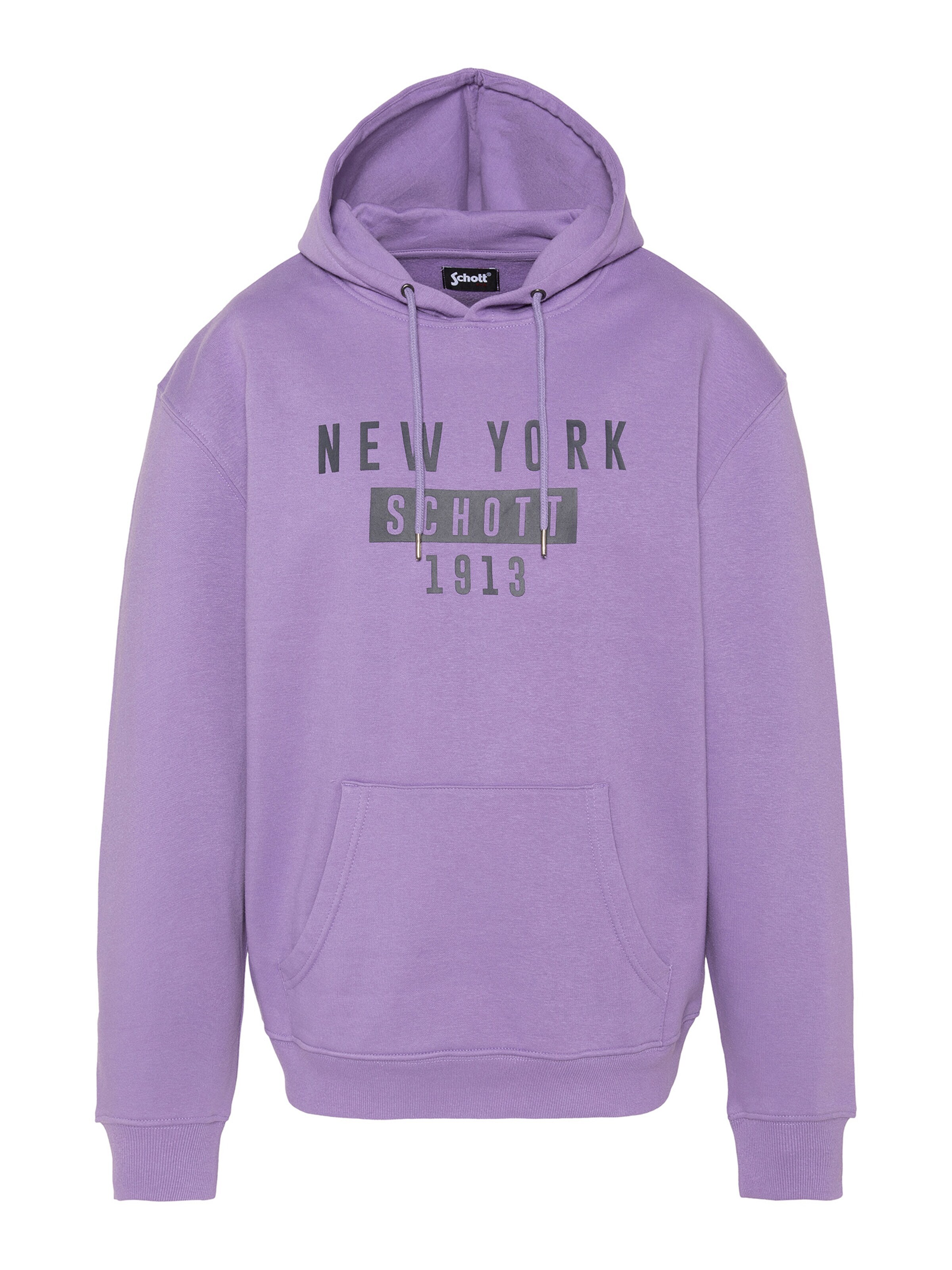 Schott NYC Sweatshirt‌‌‌‌‌‌‌‌‌ in Lila: Vorderseite