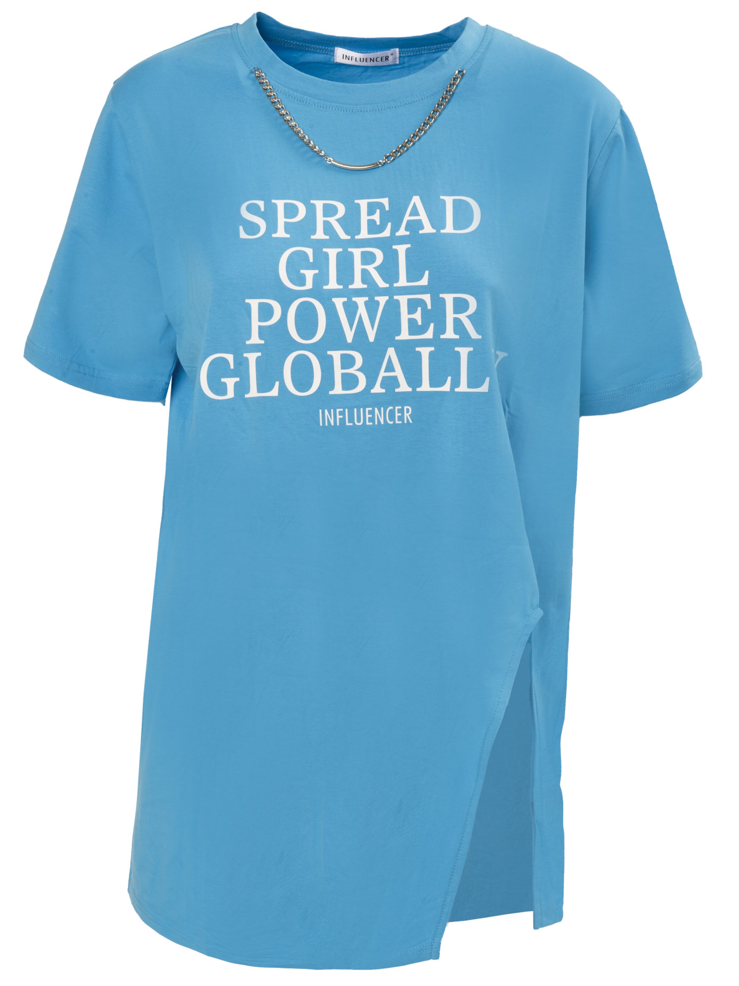 Maglietta di Influencer in blu: frontale