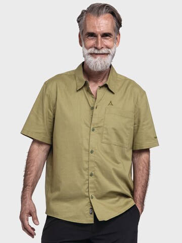 Schöffel Comfort fit Athletic button up shirt ' Urban Shirt Style Kalmen MNS ' in Green: front