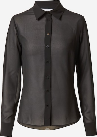 WEEKDAY Блуза 'LUCID' в черно: отпред