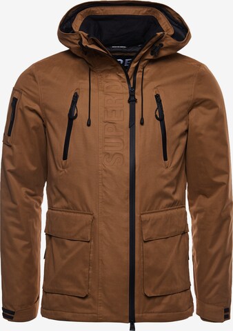 Superdry Performance Jacket in Brown: front
